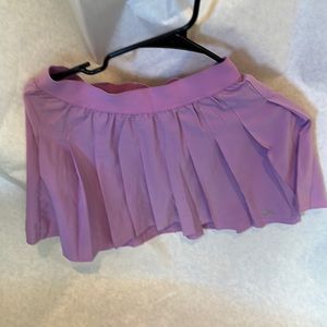 Purple pleated skort